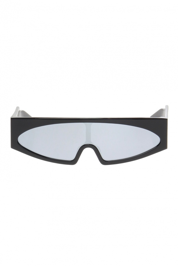 Rick Owens logo tinted aviator sunglasses