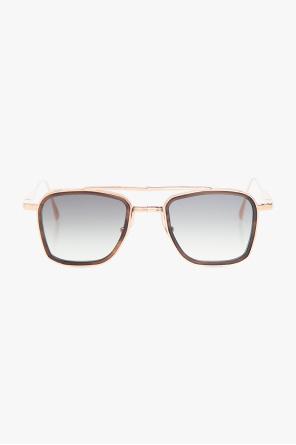 tortoiseshell round cat-eye sunglasses