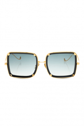 Emporio Armani aviator style sunglasses in rose gold