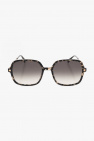 aviator half-frame sunglasses