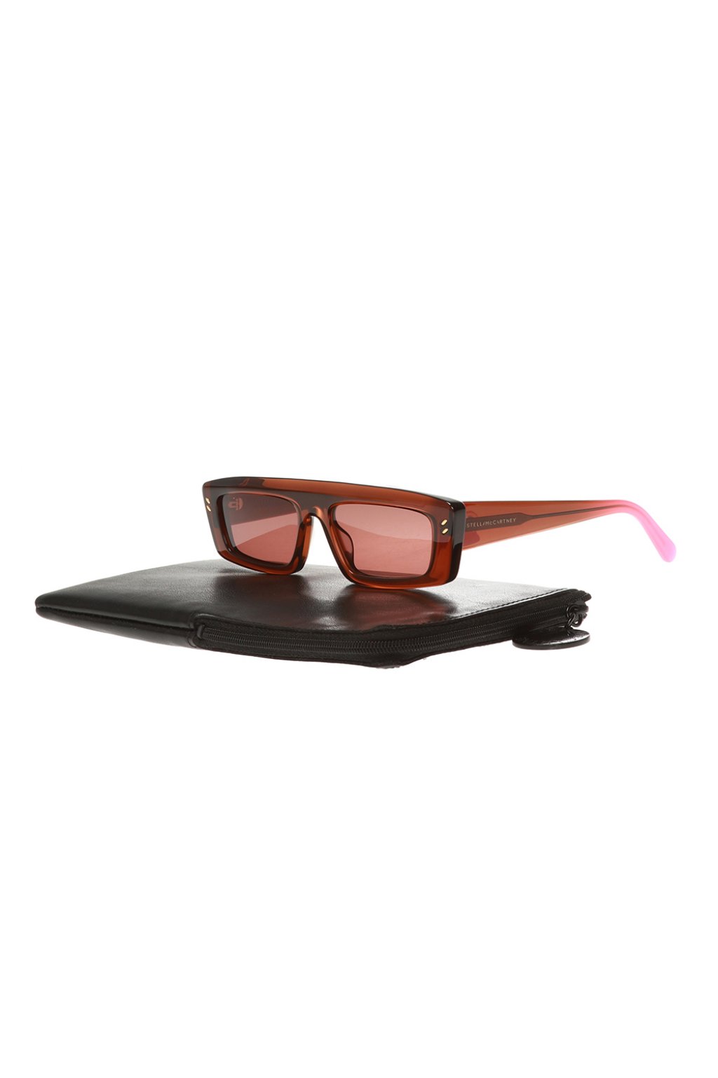 Brown Sunglasses with logo Stella McCartney - GB - dolce gabbana eyewear round frame sunglasses item