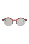 Oakley logo-print strap sunglasses Schwarz