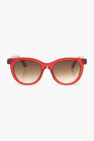 burberry icon stripe detail square frame sunglasses item