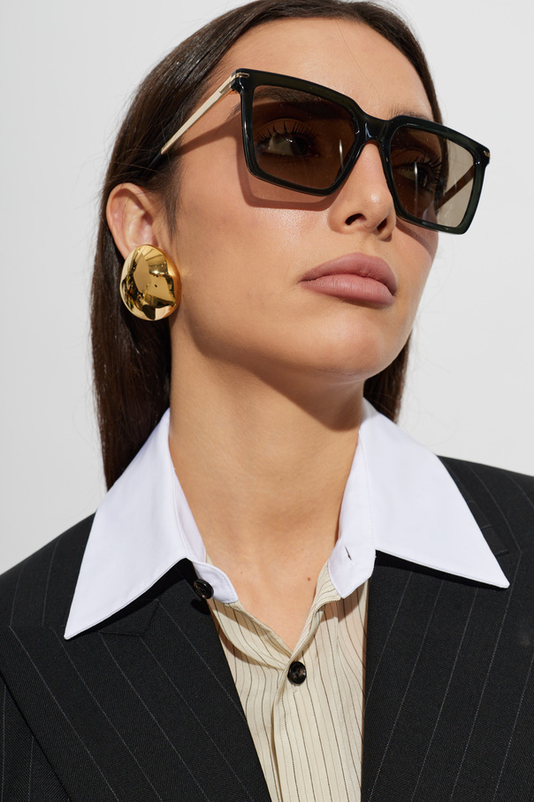 Victoria Beckham Ochelari de soare Victoria Beckham cu ramă geometrică mare