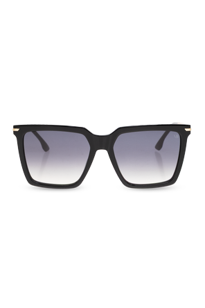 Oversized rectangular sunglasses with slightly rounded corners