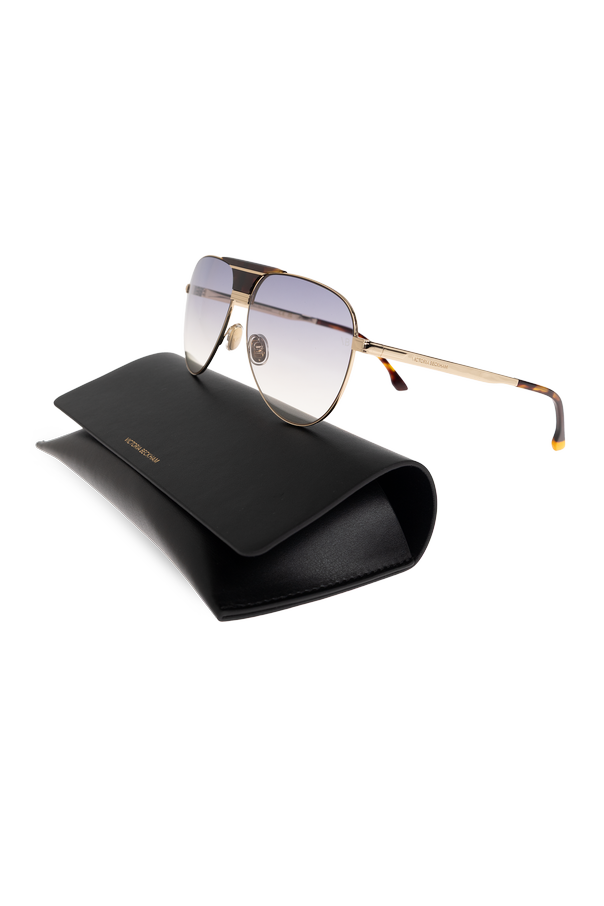 Victoria Beckham Gafas de sol de diseño fino tipo aviador
