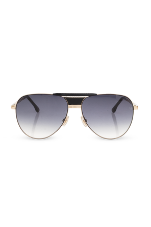 Sunglasses with a sleek aviator shape