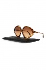 Victoria Beckham fendi eyewear oversized frame logo sunglasses item