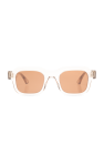 logo-print wraparound-frame sunglasses