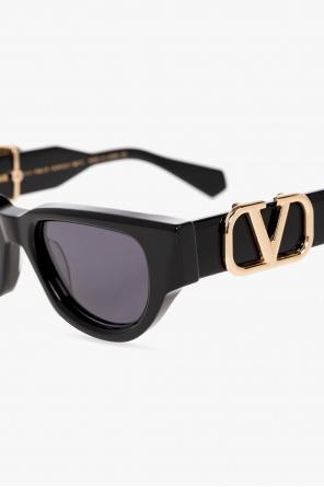 Valentino Eyewear calvin klein two tone round frame sunglasses item