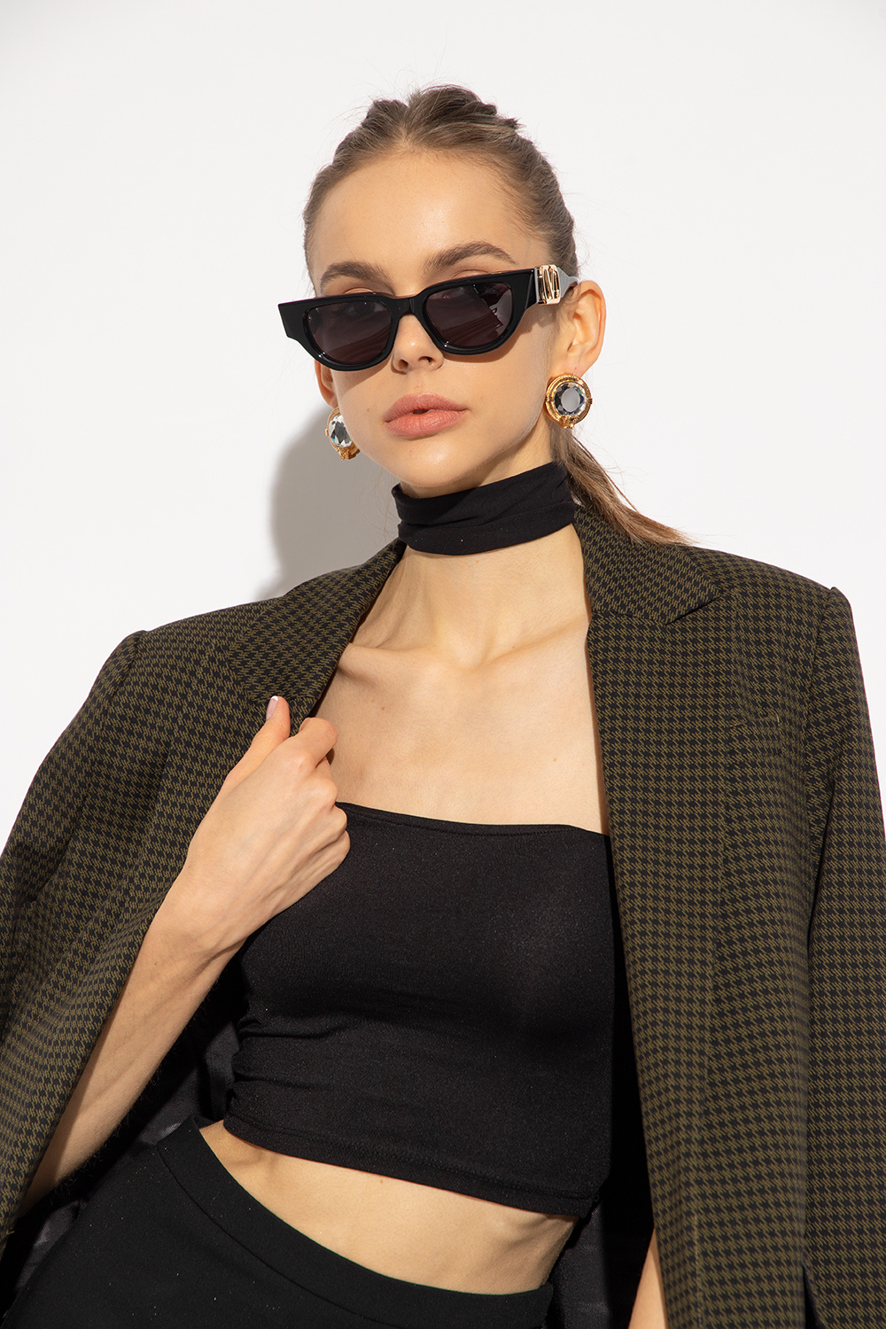 Valentino Eyewear round-frame sunglasses Gelb