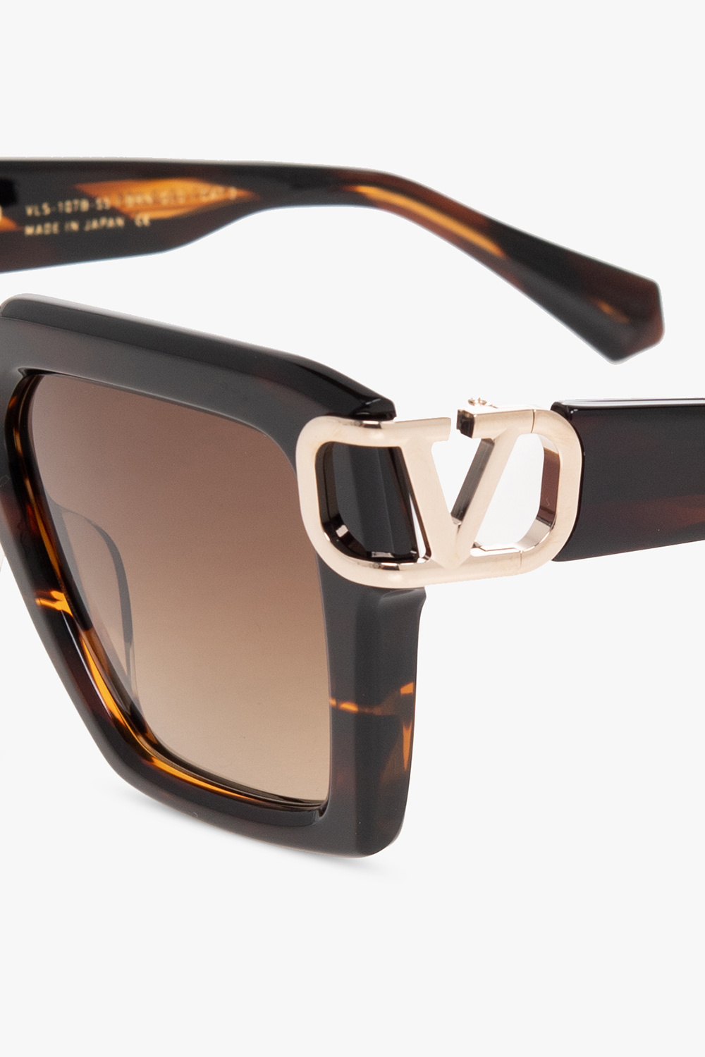 Valentino Eyewear dita eyewear mach six yellow gold black sunglasses