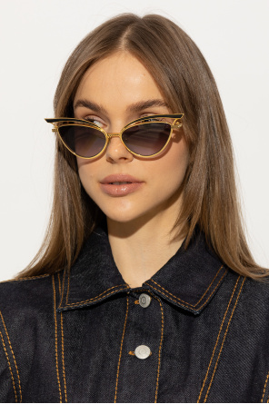 ‘v’ sunglasses od valentino Schwarz Eyewear