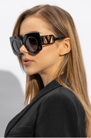 ‘v-soul’ sunglasses od lace-print valentino Eyewear