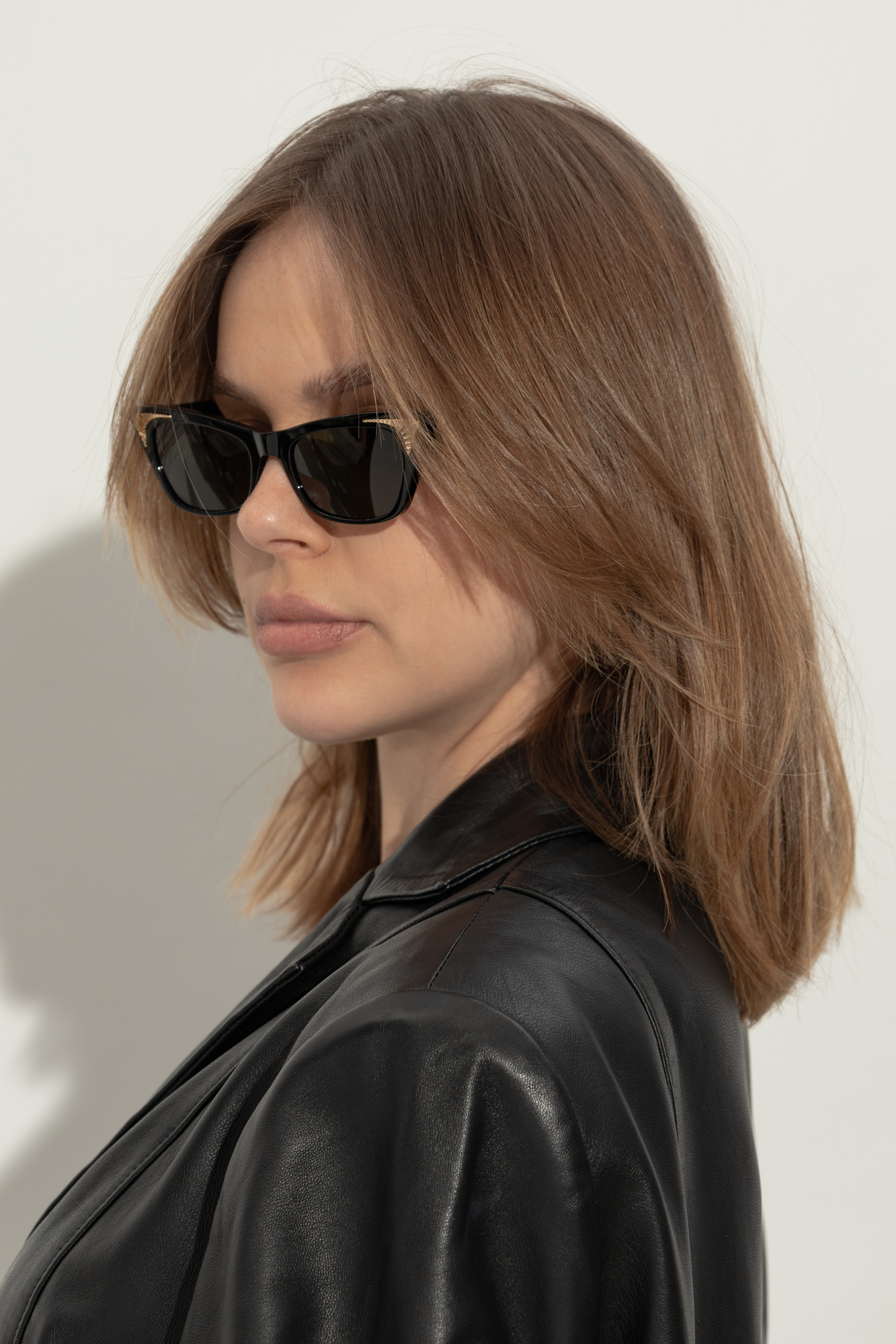 NEW VALENTINO VLS-175A BLACK GREEN CAT EYE SUNGLASSES VALENTINO Valentino Vls-175a - – Mondello 1962 main image 3