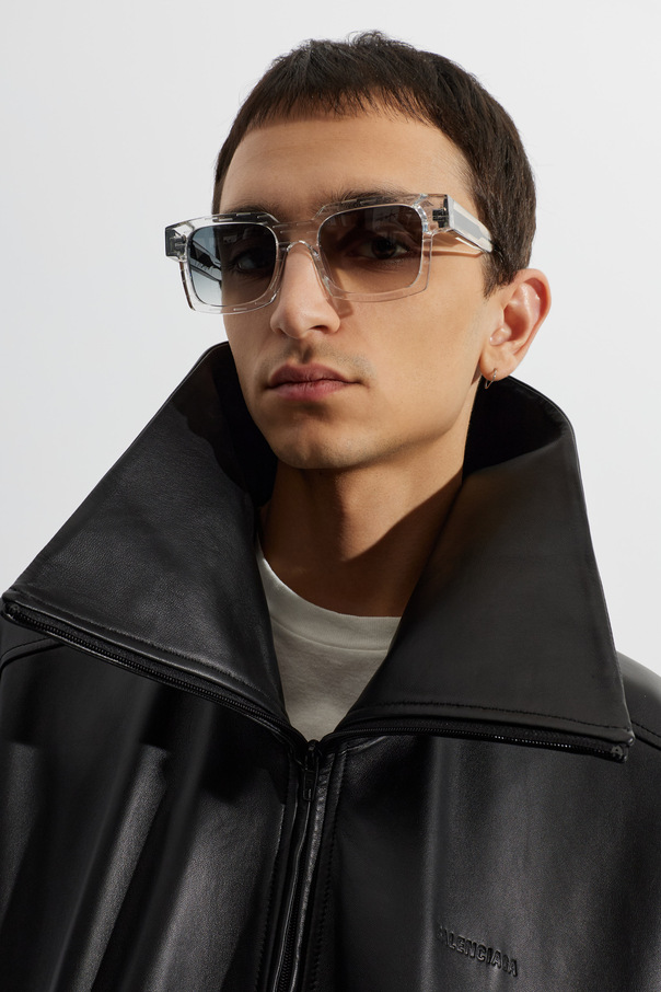 Yohji Yamamoto Óculos de sol Yohji Yamamoto com forma retangular geométrica