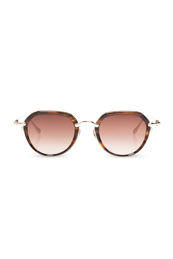Retro-inspired sunglasses with a subtly squared pilot shape od Yohji Yamamoto