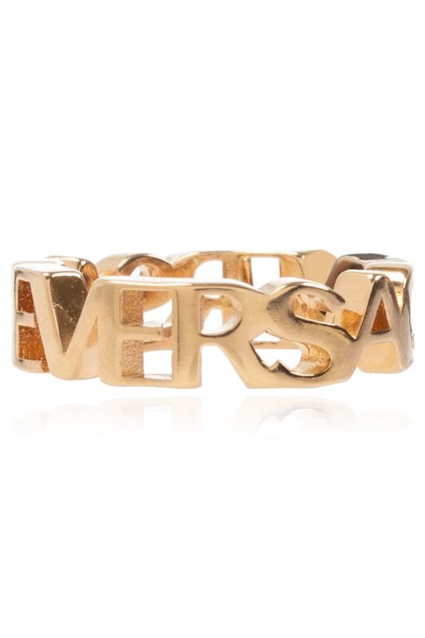Ring with logo od Versace
