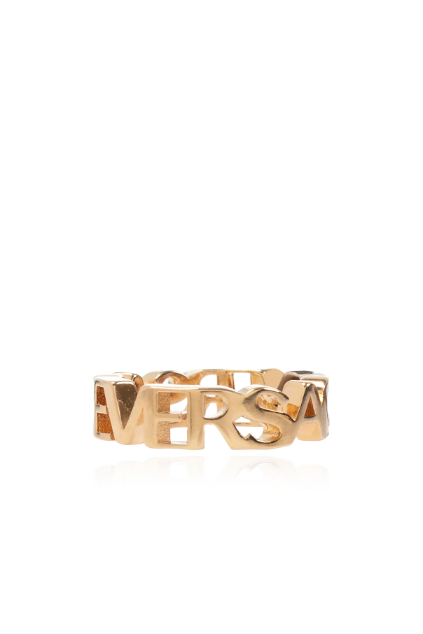 Ring with logo od Versace