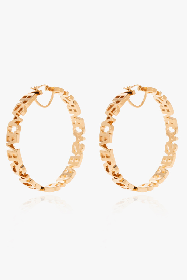 Versace Hoop earrings with logo