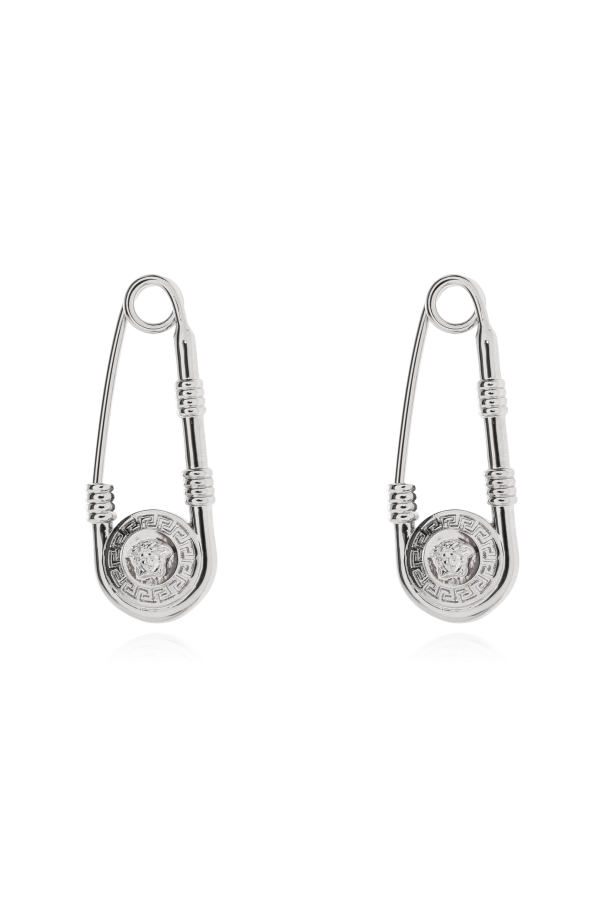Safety pin shaped earrings od Versace
