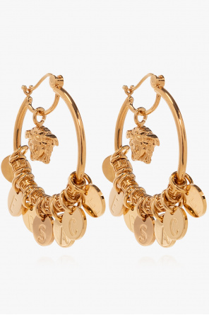 Brass earrings od Versace