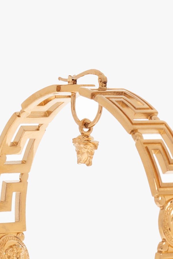 Versace Hoop earrings with Greca motif