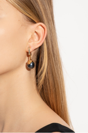 Clip-on earrings with glass pearl od Versace