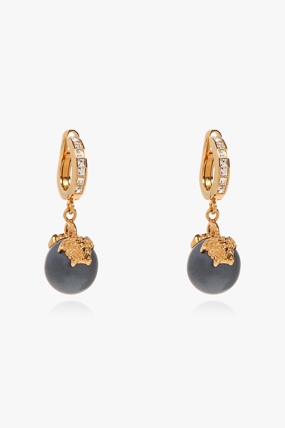 Versace Clip-on earrings with glass pearl