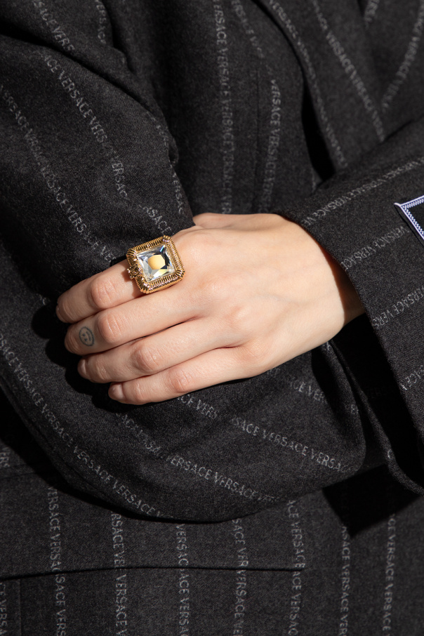 Versace Ring with glossy crystal