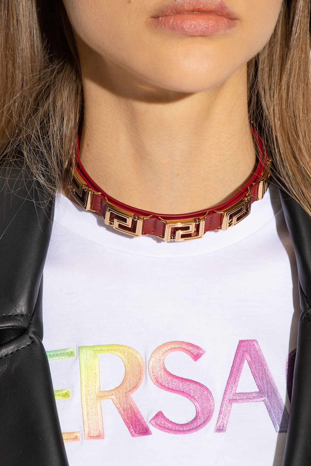 Versace Leather choker