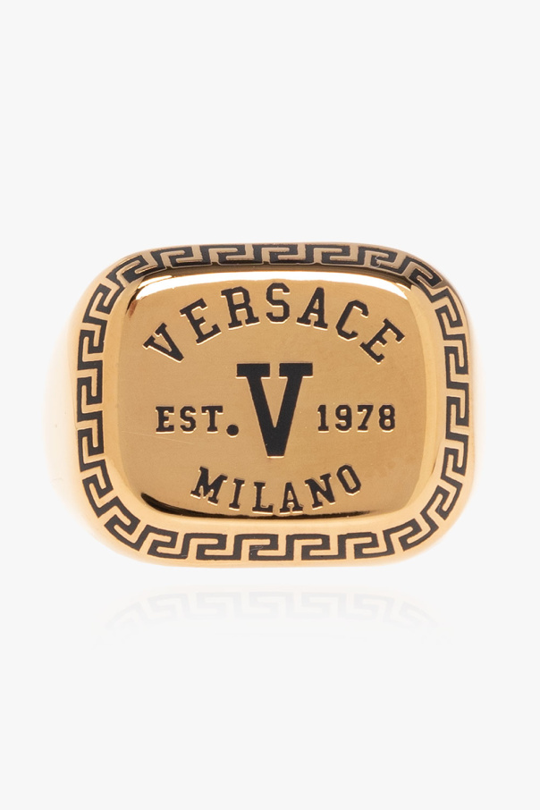 Versace VERSACE RING WITH LOGO