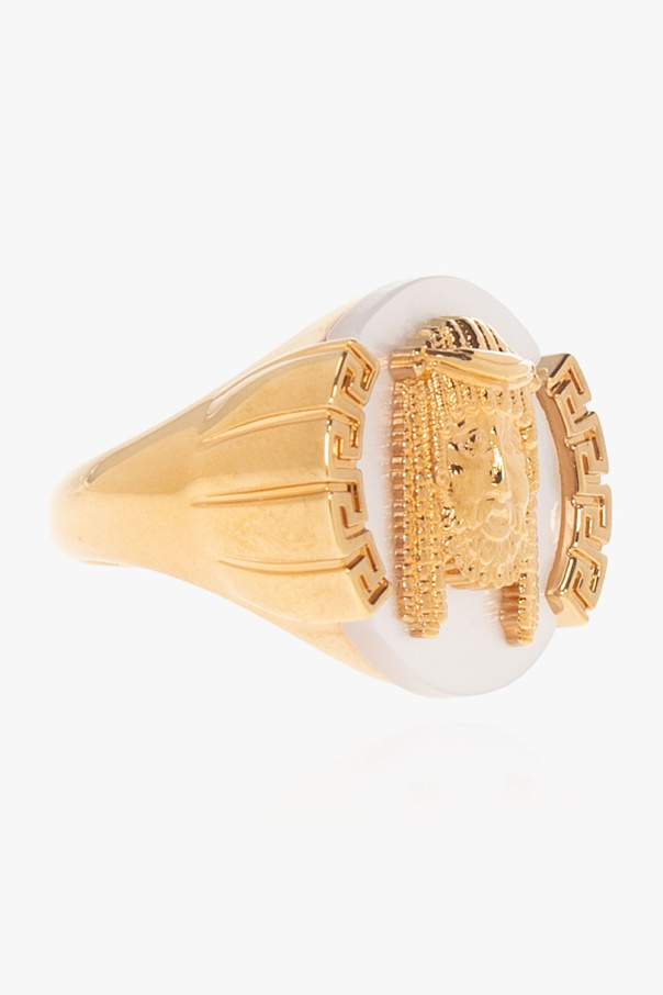 Versace Mother-of-pearl signet ring