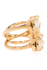 Versace Double ring with crystals