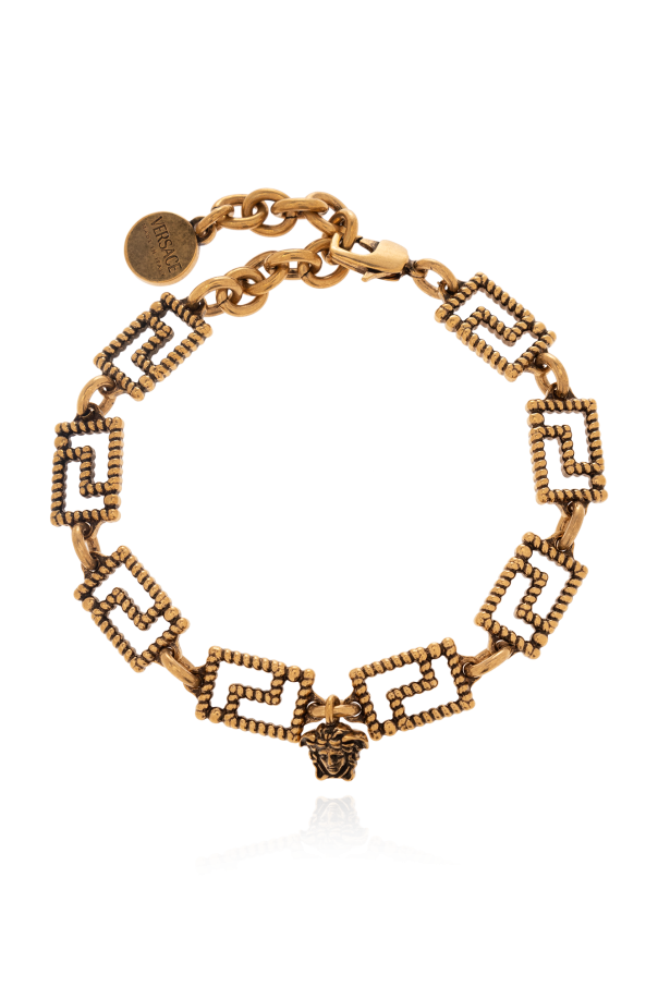 Bracelet with Medusa face od Versace