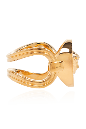 Versace Pierścień z logo