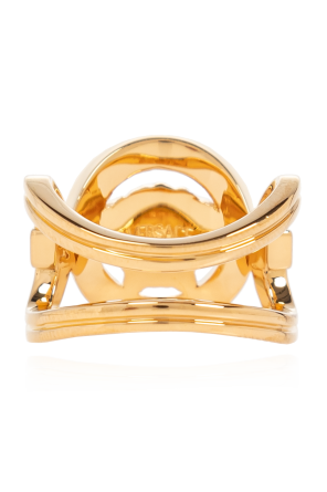 Versace Pierścień z logo