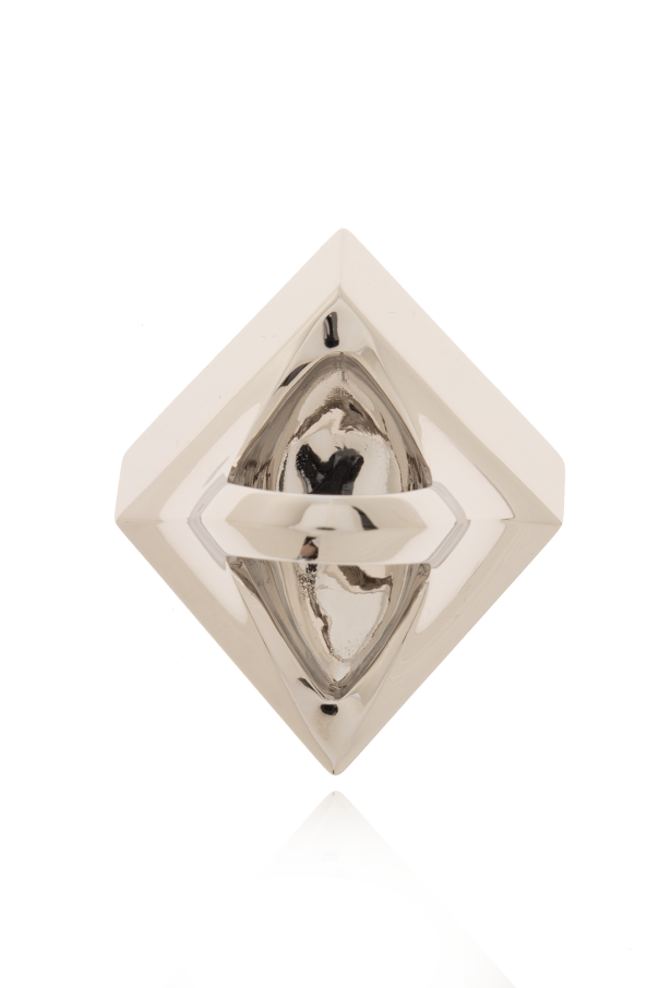 Versace Pierścień z wygrawerowanym logo