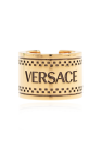 Versace GOLD Brass ring with logo