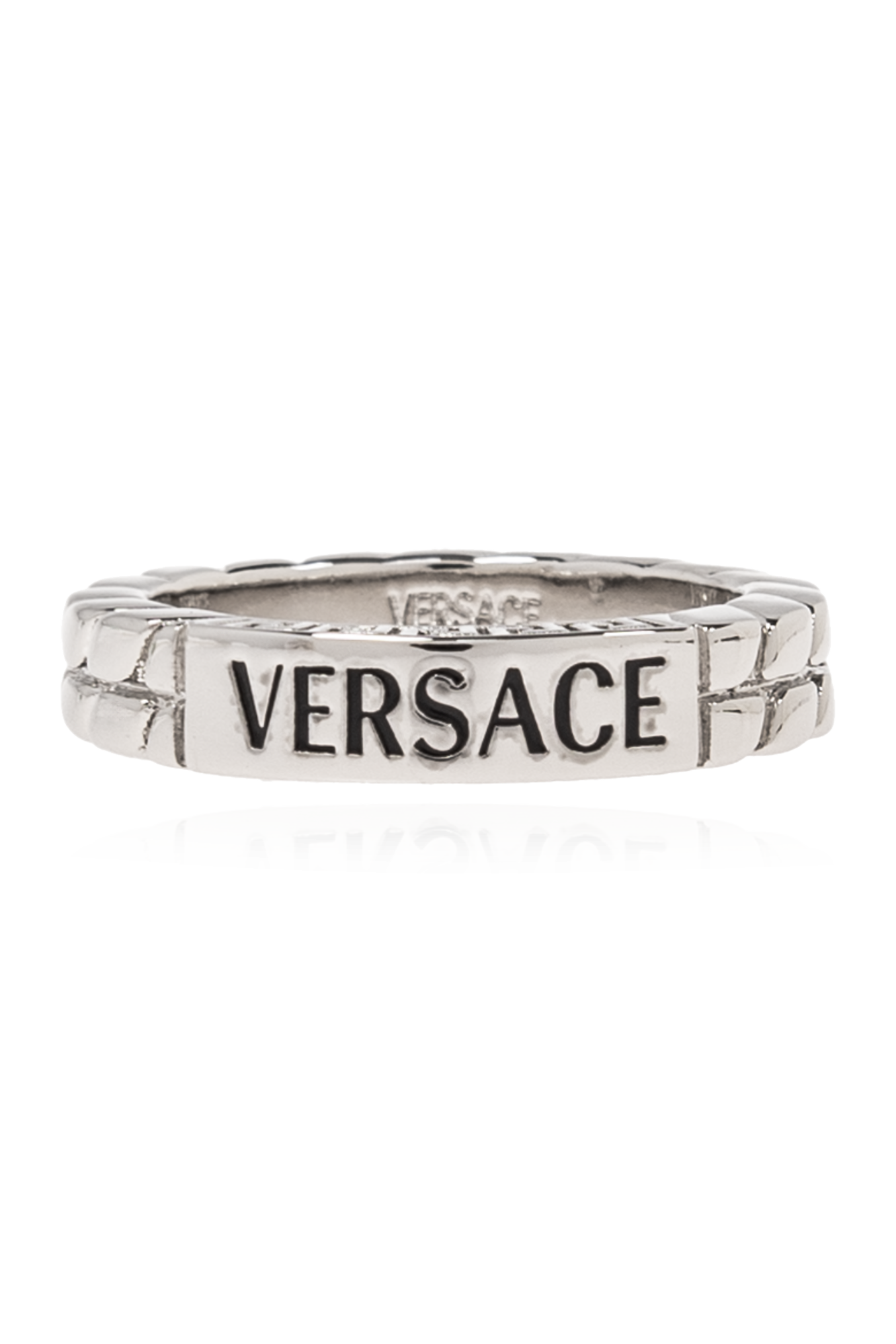 Versace Brass ring with logo