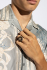 Versace SILVER Ring with logo
