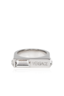 Versace SILVER Ring with logo