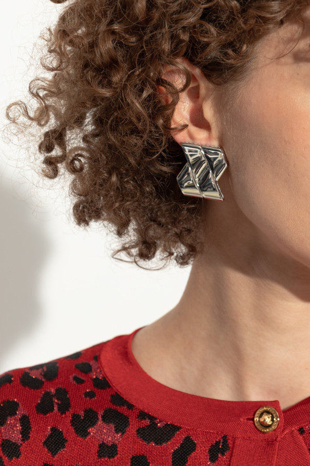 Versace Earrings with Greek pattern