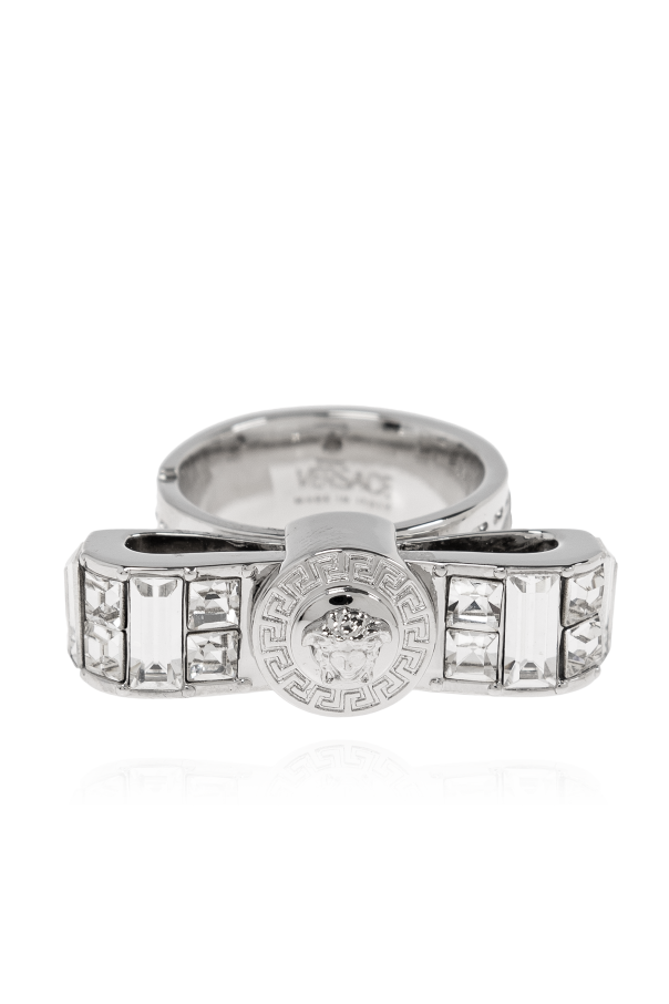 Versace Ring with shimmering crystals