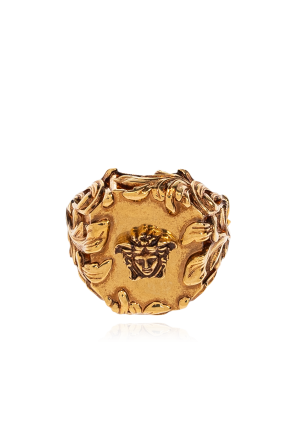 Ring with medusa head motif od Versace