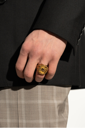 Ring with medusa head motif od Versace