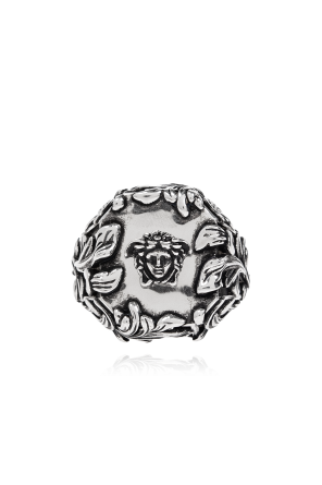 Ring with medusa head motif od Versace