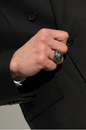 Ring with medusa head motif od Versace