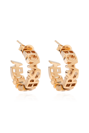 Messing-Ohrringe mit Logo
