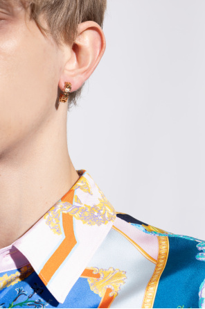 Versace Brass earrings with logo